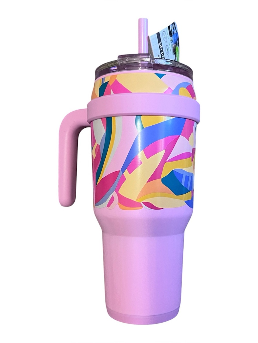 REDUCE Cold1 40 oz Insulated Tumbler – Pink Multicolor Print – NEW